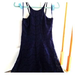 Navy lace dress